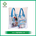 Travel Promotional Fashion PU PVC Makeup Custom Tote Bags